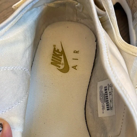 Nike air rift split toe Athletic Shoes with Gold and Cream Accents vintage y2k - Picture 11 of 15